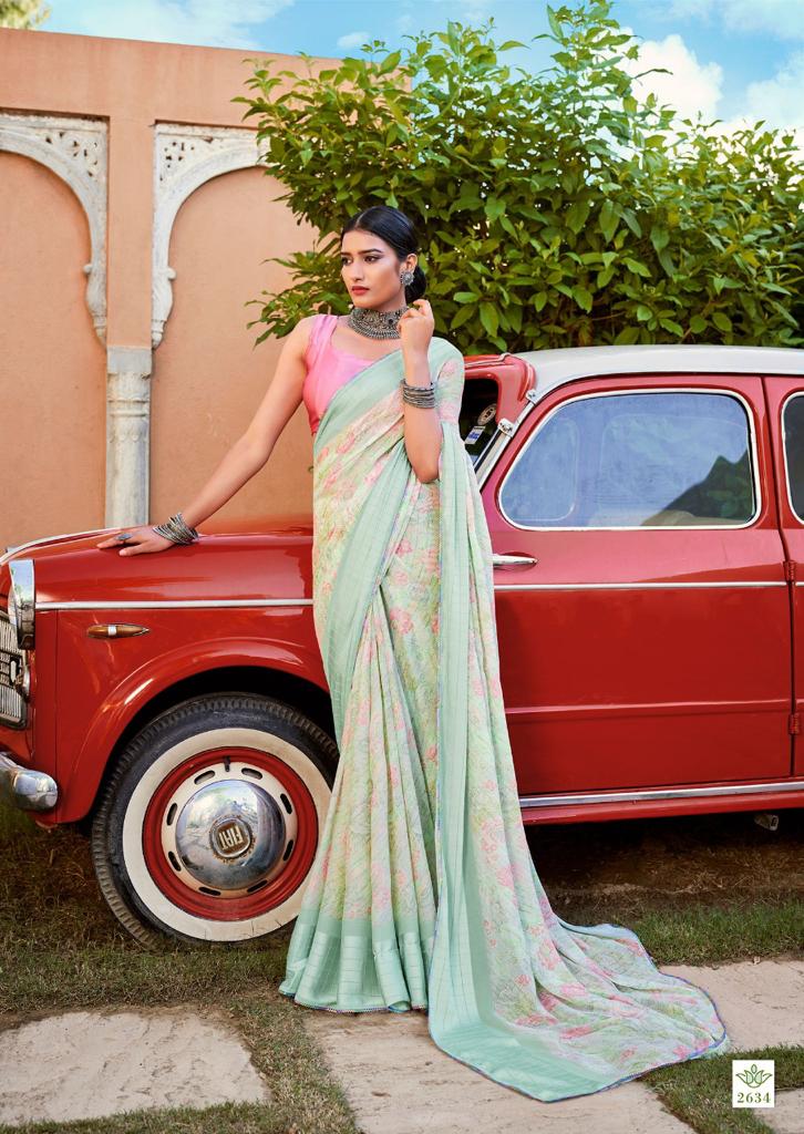 Kashvi Tanvi Fancy Chiffon Printed Ethnic Wear Designer Saree Collection